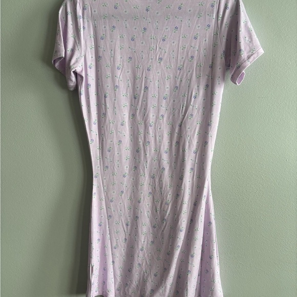 Lounge Underwear Modal sleep Romper lilac floral - Picture 4 of 7